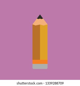 Pencil Flat Icon Design