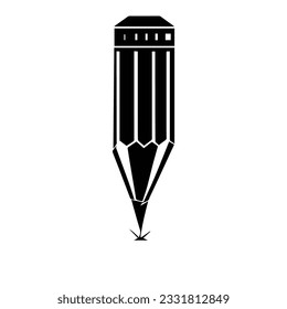 Pencil flat icon.  high quality  graduation for web design or mobile app
