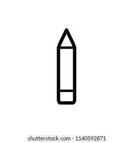 Pencil flat icon, logo of school.