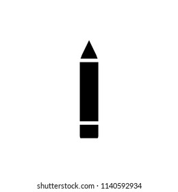 Pencil flat icon, logo of school.