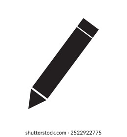 Pencil flat icon. Single high quality outline symbol of graduation for web design or mobile app. Thin line signs of education for design logo, visit card, etc. Outline logo of school