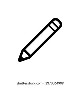 pencil flat icon vector