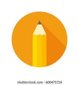 Pencil flat icon vector