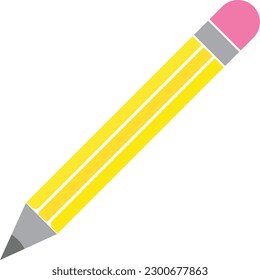 Pencil Flat icon vector illustration