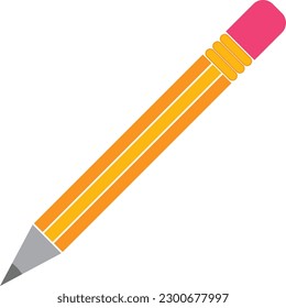 Pencil Flat icon vector illustration