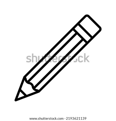 Pencil flat icon. vector illustration