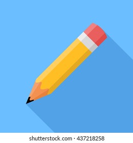 Pencil . Flat vector icon 