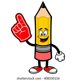 Pencil with a Foam Finger