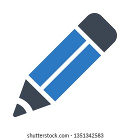 pencil glyph double color