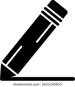Pencil Glyph Vector Icon Design