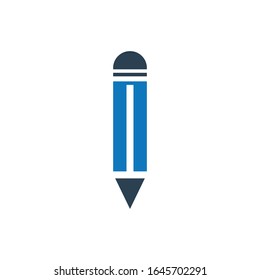 icono vector de glifo de lápiz - ui icono vectorial