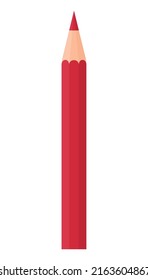 Pencil. Graphics. Vector. Image of a wooden pencil with a sharp rod. Stationery item for writing. Can be used in design.