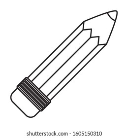 pencil graphite supply isolated icon vector illustration design