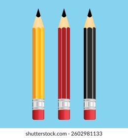 Pencil graphite supply isolated icon