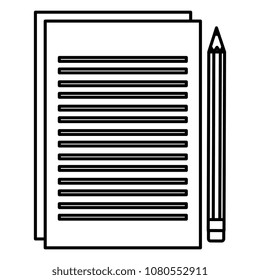 pencil graphite supply with paper