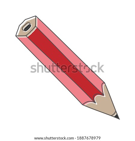 pencil hand drawn design vector illustration