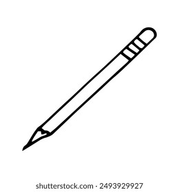pencil hand drawn in doodle style. icon, sticker.