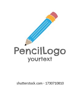 pencil hand drawn logo design. funny icon