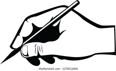 pencil hand image illustration