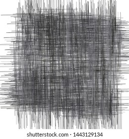 Pencil Hatching Texture with Intersecting Straight Lines, Notebook Hand Drawn Criss Cross Effect, Grunge Doodles Scribble Chaotic Thin Crossing Lines, Ink Sketch, Cross-Hatching, Scratched Grid