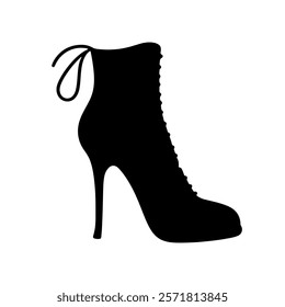 Pencil heel silhouette vector icon sign symbol illustration design.
