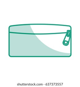 Pencil holder bag isolated icon