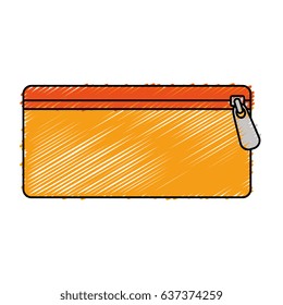 Pencil holder bag isolated icon