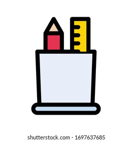 icono de color plano vectorial del portapapeles 