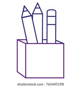pencil holders isolated icon