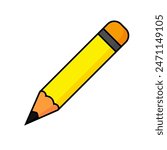 Pencil icon. Art and image illustration.