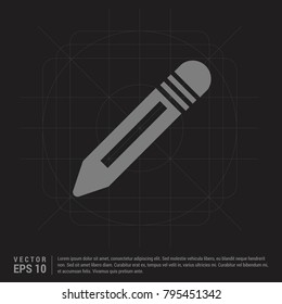 Pencil icon Black Creative Background