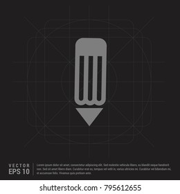 Pencil icon Black Creative Background