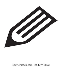 Pencil icon in clean vector style, representing writing, drawing, or editing. Ideal for apps, education, and creative projects. Fully editable, scalable, and easy to customize.