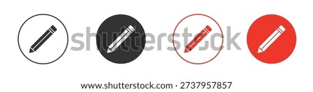 Pencil icon concepts. flat design. Simple element illustration.