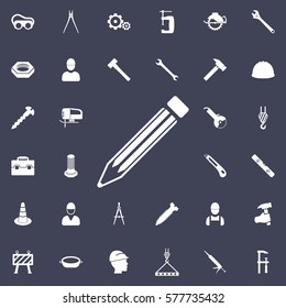 Pencil Icon. Construction icons universal set for web and mobile