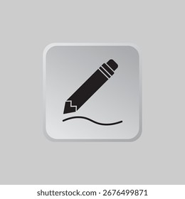 pencil icon creativity pen, vector design 