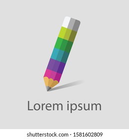 Pencil icon design , infographic template