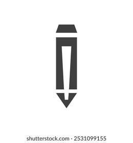 pencil icon design, pencil logo, vector illustration