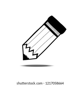 Pencil icon design for school or business concept