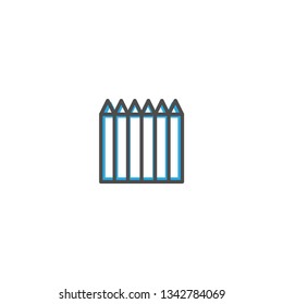 Pencil icon design. Stationery icon vector illustration