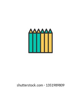 Pencil icon design. Stationery icon vector illustration