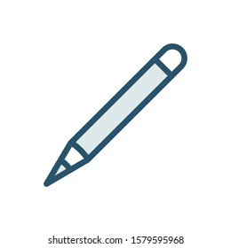 Pencil icon design template, color style