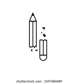 Pencil icon design template EPS 10