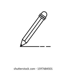 Pencil icon design template EPS 10