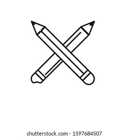 Pencil icon design template EPS 10