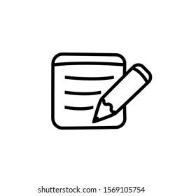 pencil icon design template trendy
