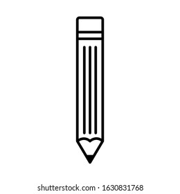 Pencil icon design. Pencil icon in trendy flat style design. Vector illustration.