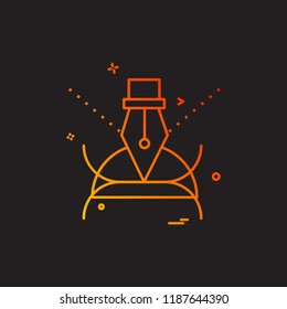 Pencil icon design vector