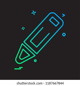 Pencil icon design vector 