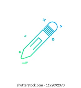 Pencil icon design vector